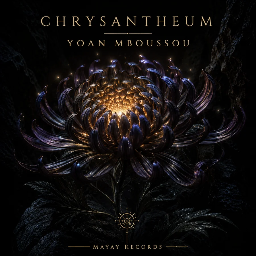 Pochette de Chrysantheum, album de piano de Yoan Mboussou
