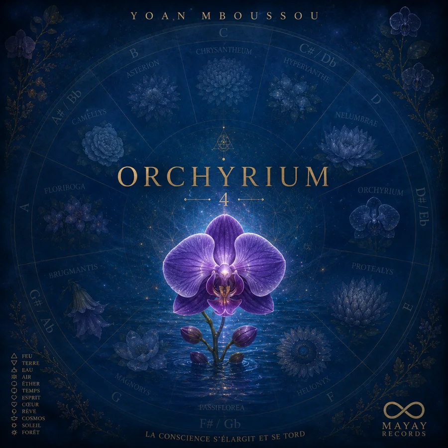 Pochette de Orchyrium, album de piano de Yoan Mboussou