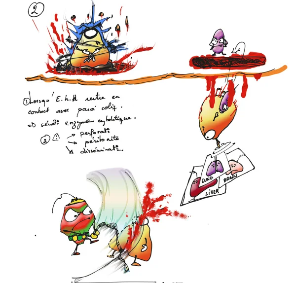 Entamoeba-2 — dessin MEDESSINE de Yoan Mboussou