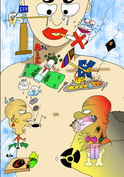 cancer des VADS — dessin MEDESSINE de Yoan Mboussou