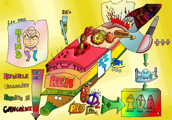 dermo hypodermites — dessin MEDESSINE de Yoan Mboussou