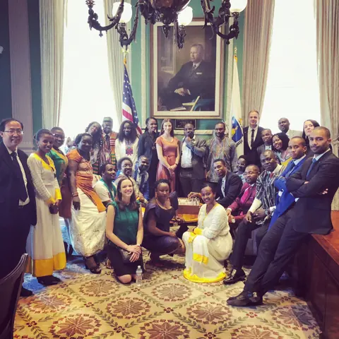 Yoan Mboussou et les participants du YALI aux États-Unis — expérience YALI 2018 de Yoan Mboussou